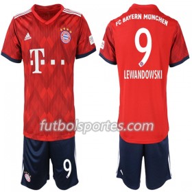 Camisetas Bayern de Múnich Lewandowski 9 Niño Primera Equipacion 2018/2019